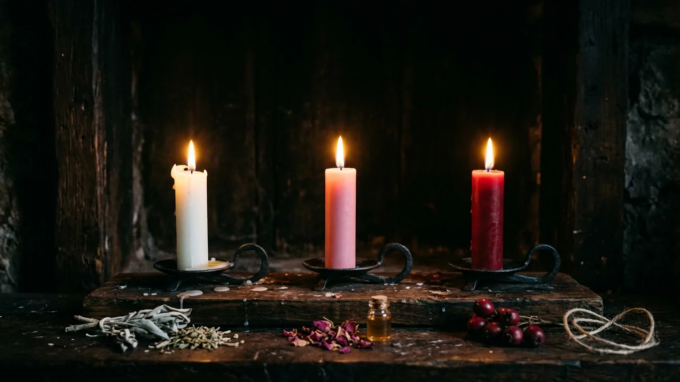 Three candles burned over several nights