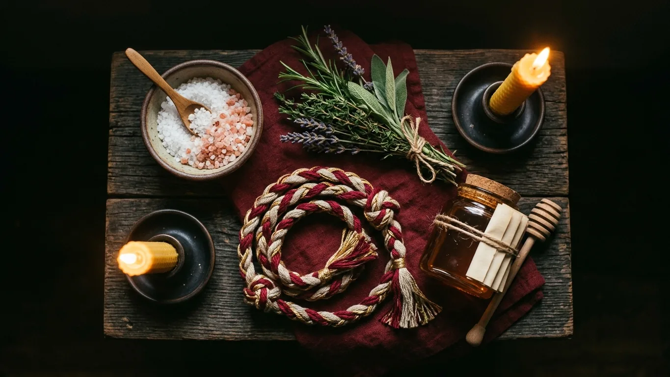 Soulmate materials including an untied red cord